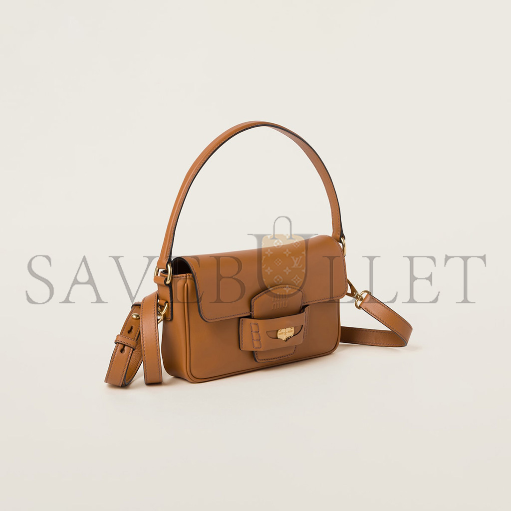 MIU MIU PENNY LEATHER BAG 5BD270 (23*13.5*5cm)